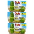 Dole Fruit Bowls, Pineapple DHF10 in Lime Gel, 4.3 oz, 3 pk