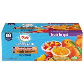 Dole Fruit Bowls in Gel Variety Pack 4.3oz., 16count.pack of 2