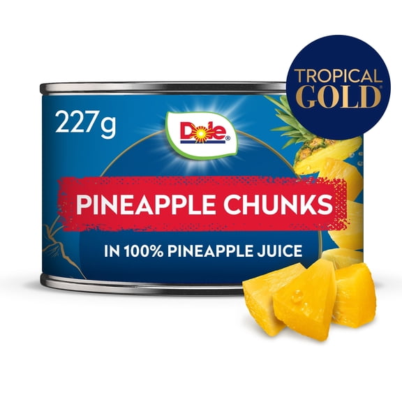 Dole Gold Pineapple Chunks In Juice 227G, Imported from Britain