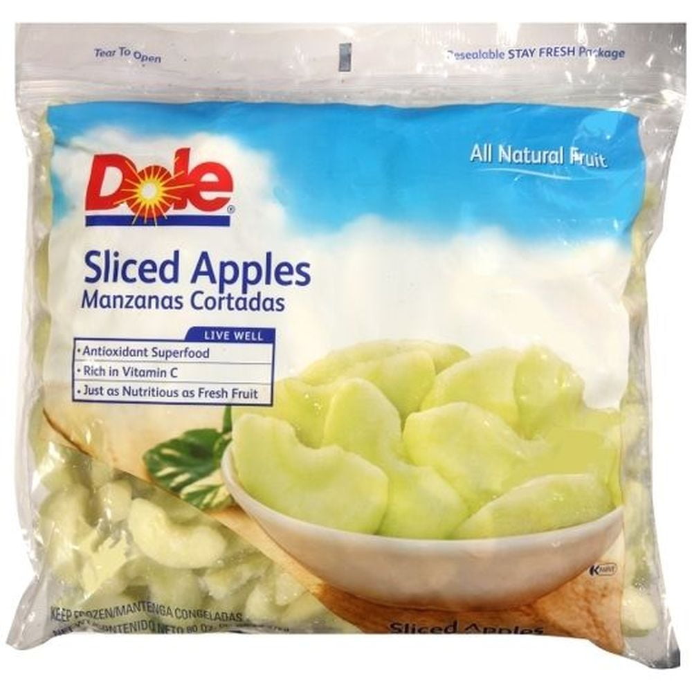 Dole Individual Quick Frozen Sliced Apple, Count 1, 5 Pound -- 2 per Case