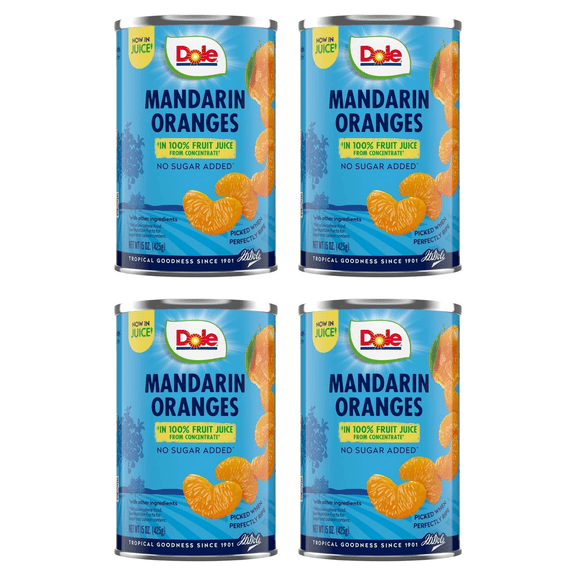 Dole Mandarin Oranges 15 oz (Pack of 4)