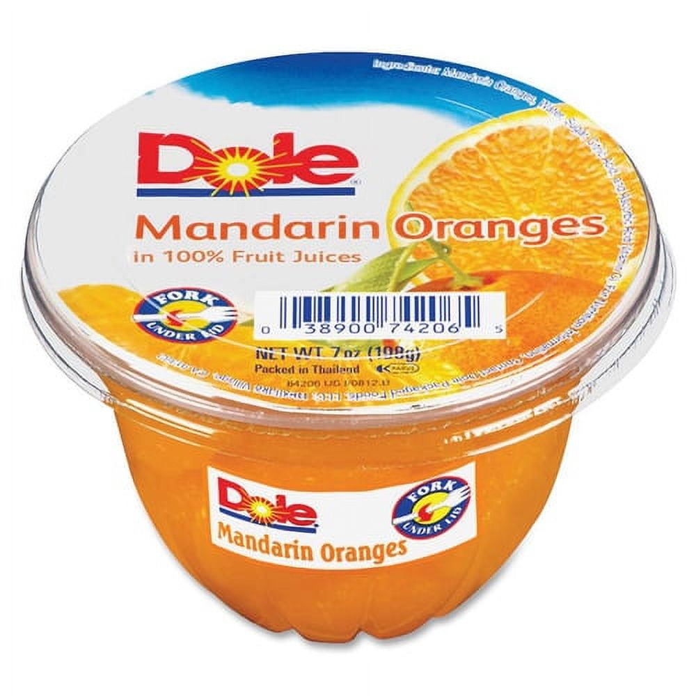 Dole Mandarin Oranges Fruit Cups - Mandarin Orange - 5 lb - 12 / Carton | Bundle of 10 Cartons