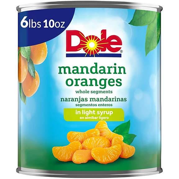 Dole Mandarin Oranges in Light Syrup, 106 oz Can