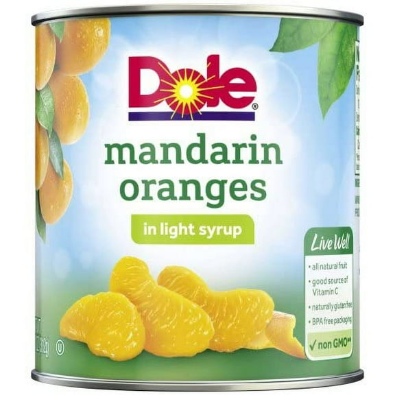 Dole Mandarin Oranges in Light Syrup, 11 Ounce - 12 per case.