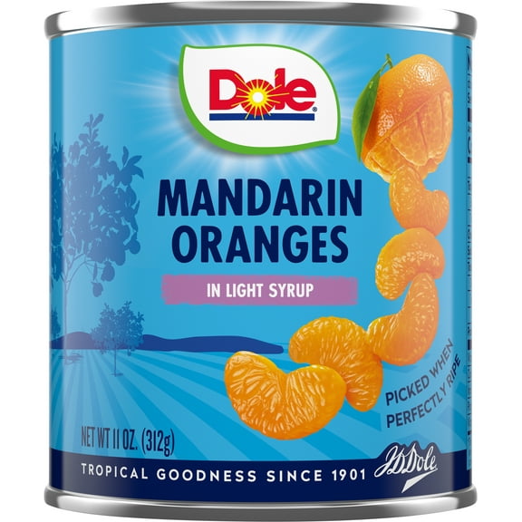 Dole Mandarin Oranges in Light Syrup, 11 oz Can