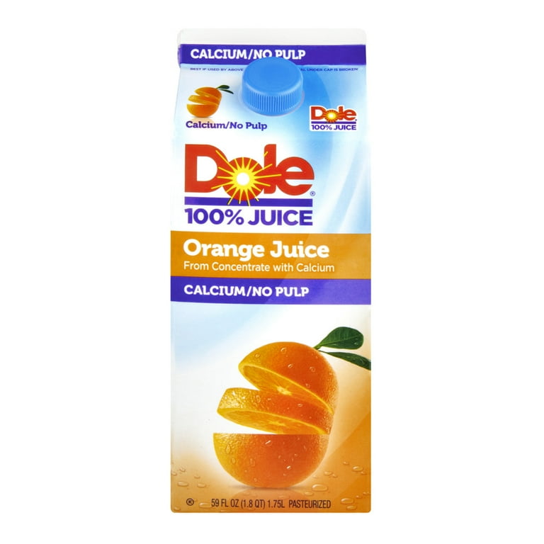 Dole No Pulp 100 Orange Juice 59 Fl. Oz. Walmart