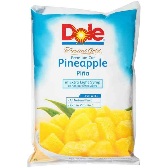 Dole Pineapple Chunks Fancy In Extra Light Syrup, 81. 12 Ounce - 6 per case.