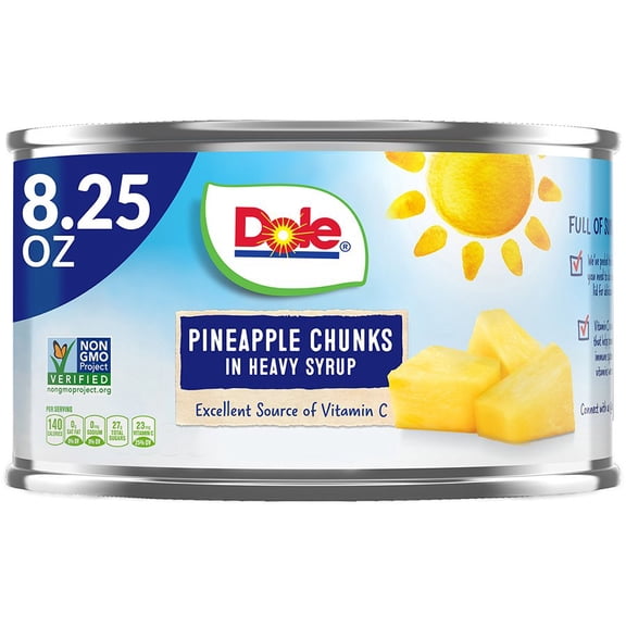 Dole Pineapple Chunks In Heavy Syrup - 8.25 oz (Packaging May Vary)