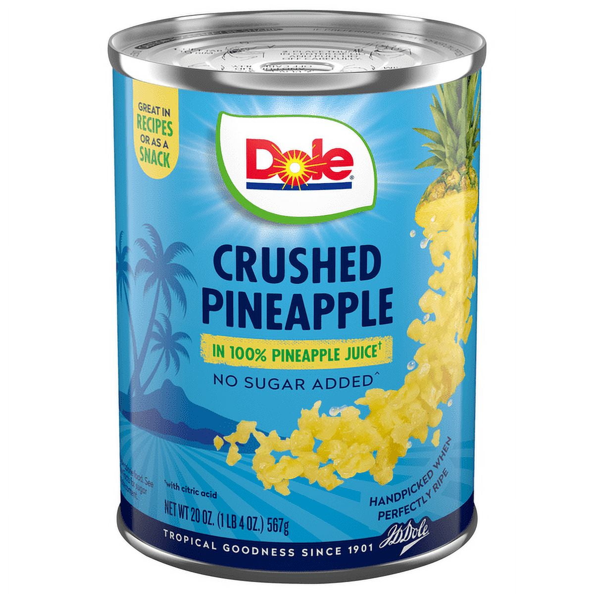 Dole Pineapple Crushed 20 oz (Pack of 4)