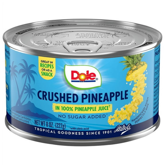 Dole Pineapple Crushed 8 oz (Pack of 6)