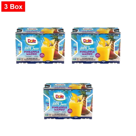 Dole Pineapple Mango Juice with Vitamin C Cans 6 CT / 6 fl oz - 3 Box