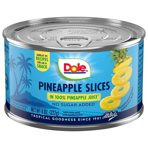 Dole Pineapple Slices 8 oz (Pack of 4)