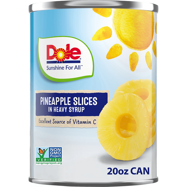 Dole Pineapple Slices In Heavy Syrup
