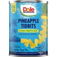 thumbnail image 1 of Dole Pineapple Tidbits in 100% Fruit Juice, 20 oz Can (Pack of 2), 1 of 5