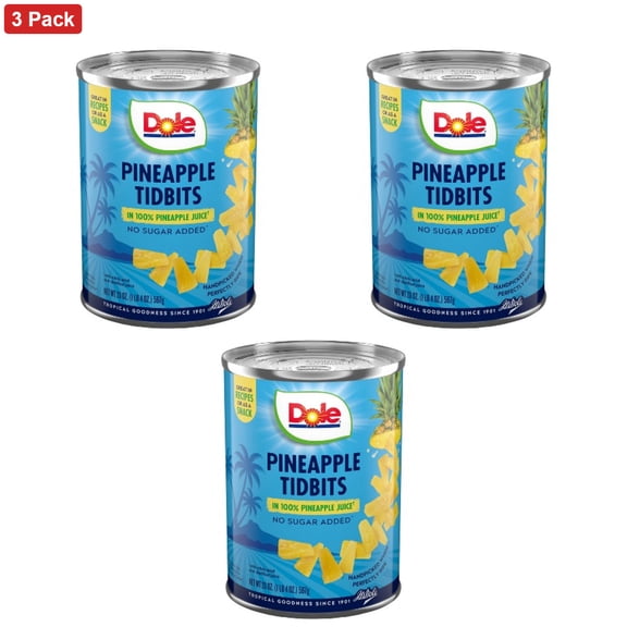 Dole Pineapple Tidbits in Juice - 20oz