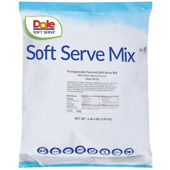 Dole Pomegranate Flavored Soft Serve Mix, 4.4 Pound