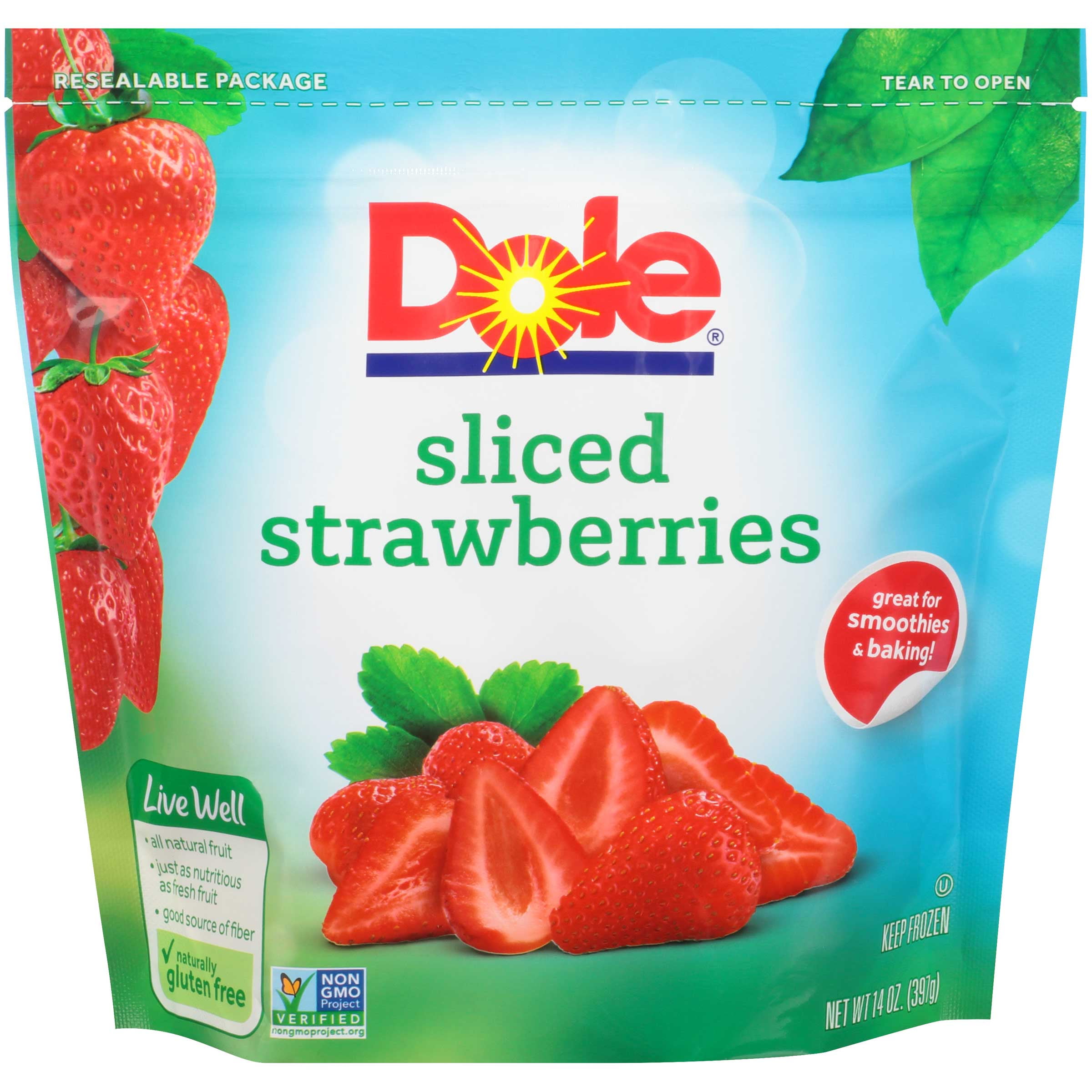 Dole Sliced Strawberry, 14 oz, 8 per Case