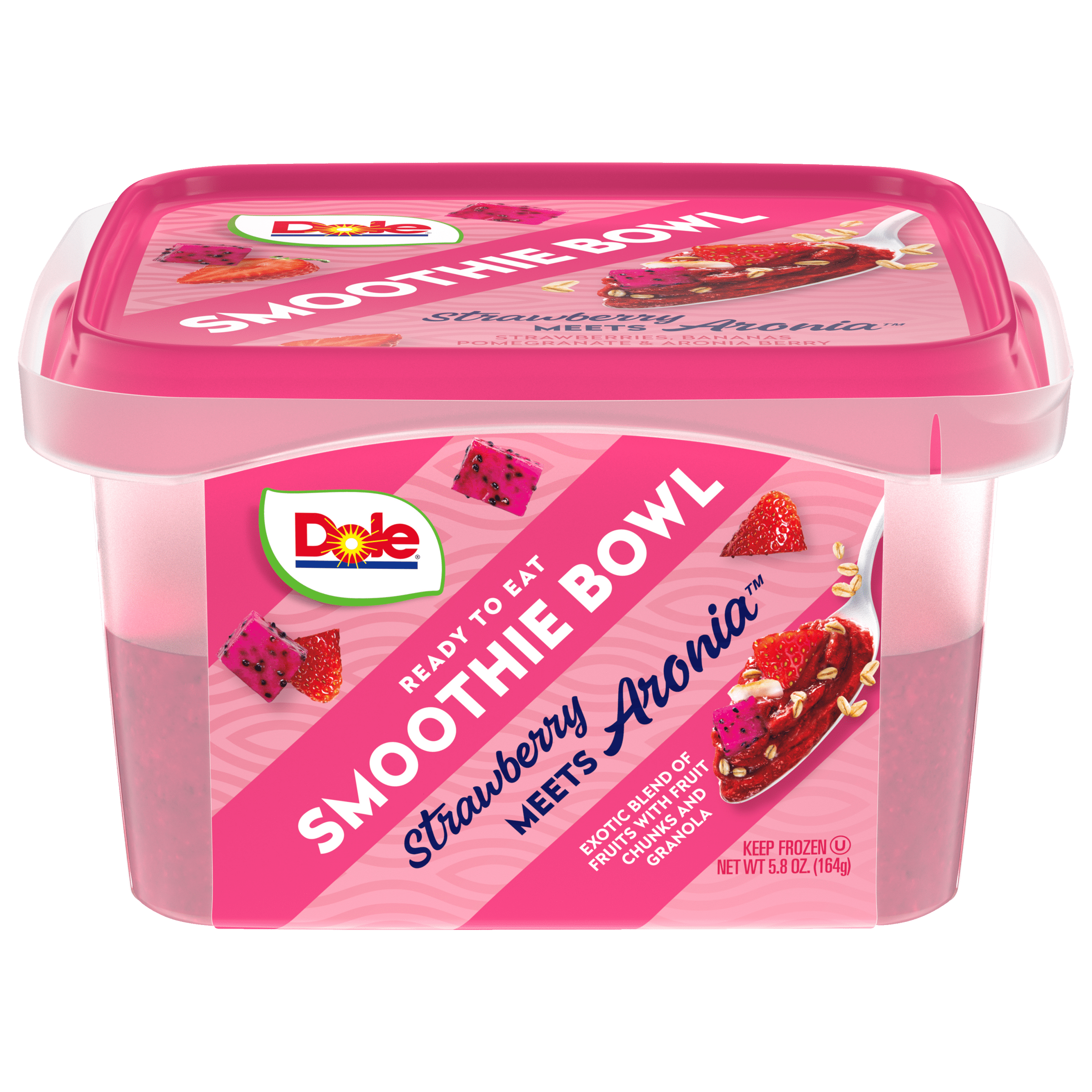 Dole Strawberry, Pomegranate, Banana, Aronia Smoothie Bowl