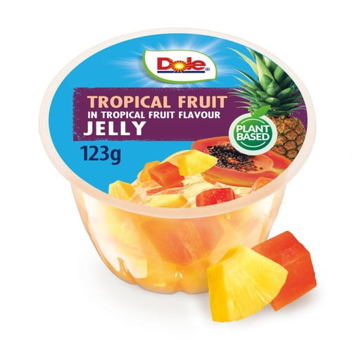 Dole Tropical Fruit in Jelly Pot 123g, British Import (Pack of 3)
