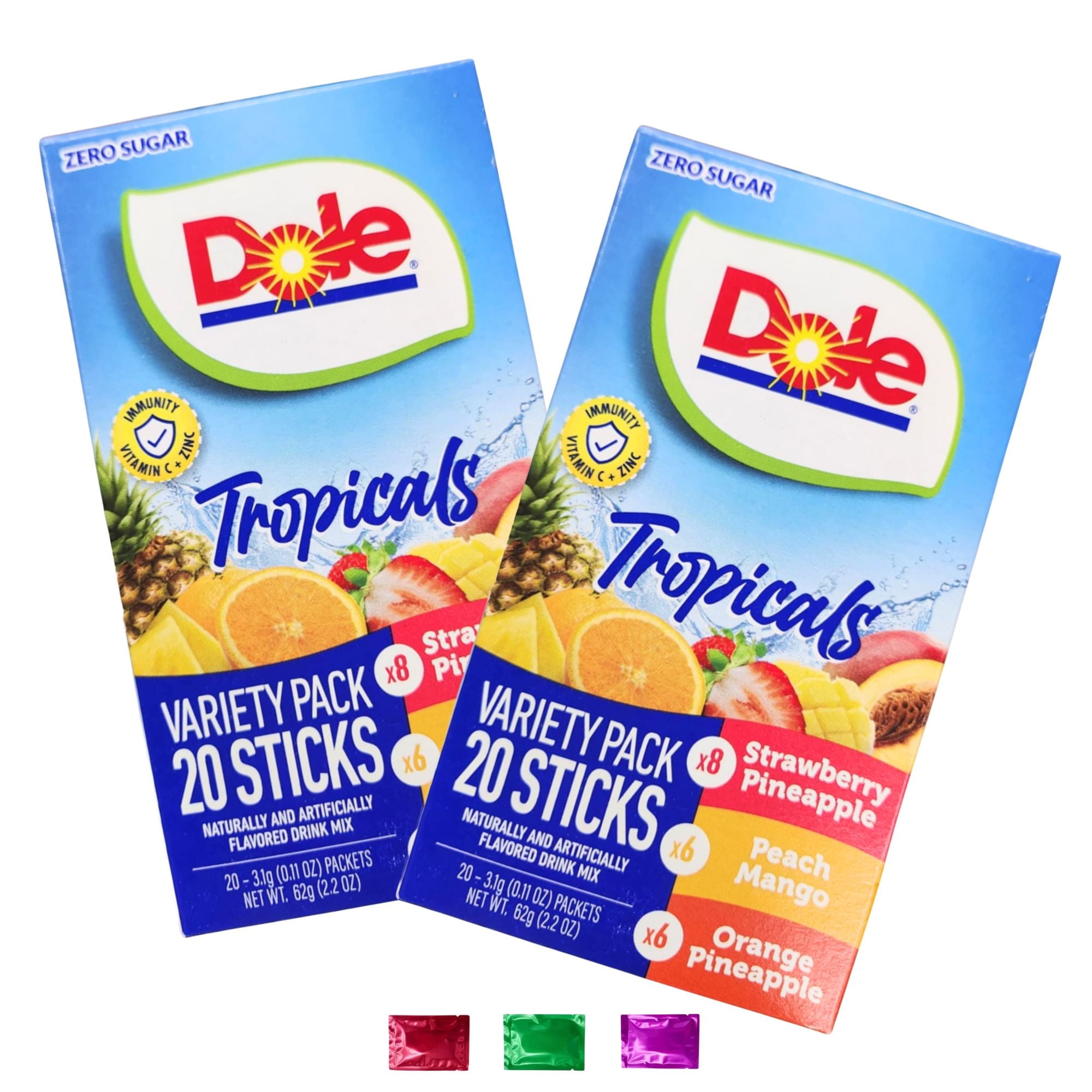 Dole Tropicals Sugar Free Drink Mix Variety Pack, 40 Servings