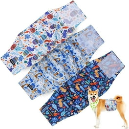Langsprit Male Belly Bands for Dogs Pack of 3 High Absorbing Dog Wraps Male Washable Reusable Male Dog Diapers Walmart