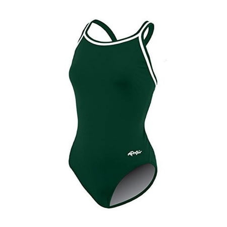 Dolfin CHLOROBAN TEAM SOLID SUIT WOMENS FOREST GREEN SIZE 32
