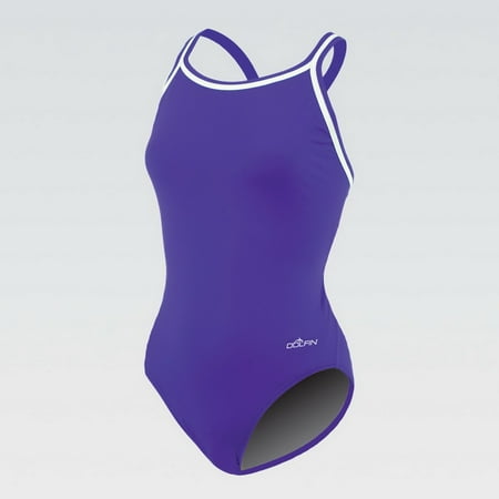 Dolfin Chloroban Solid DBX Back Girls 22-28 Red (Purple, 28)