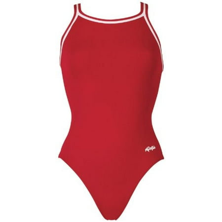 Dolfin Chloroban Team Solid Suit Womens Red 36
