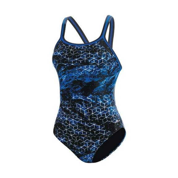 Dolfin Gravity XtraSleek DBX Back Swimsuit Blue Size 28