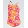 thumbnail image 1 of Dolfin Little Dolfin Hula Girl One-Piece Swimsuit-Orange-5, 1 of 3
