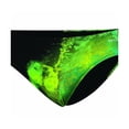thumbnail image 1 of Dolfin Men's Graphlite Thunder Racer Brief  Green Size 36, 1 of 1