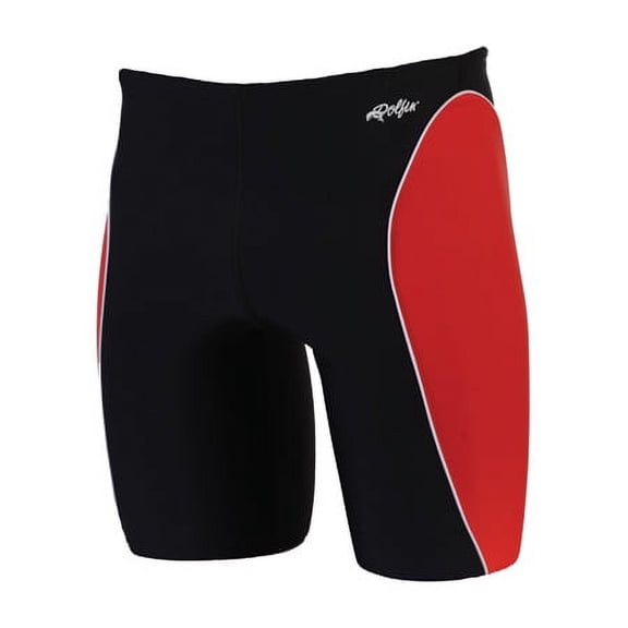 Dolfin Men's Ocean Panel Jammer Swimsuit BlackRed, 28