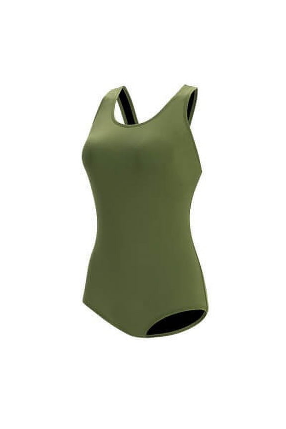 Ocean Conservative Solid Lap Suit Female