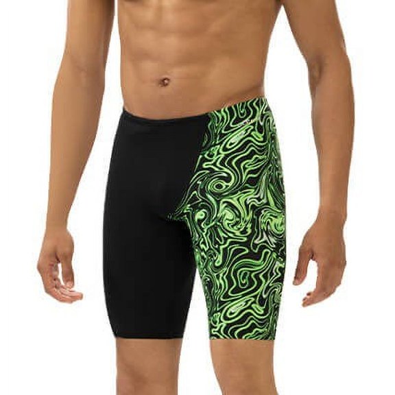 Dolfin Reliance Men's Printed Vapor Blue and Color Blocked Leg Jammer