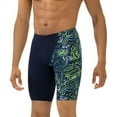 thumbnail image 1 of Dolfin Reliance Men's Printed Vapor Blue and Color Blocked Leg Jammer, 1 of 3