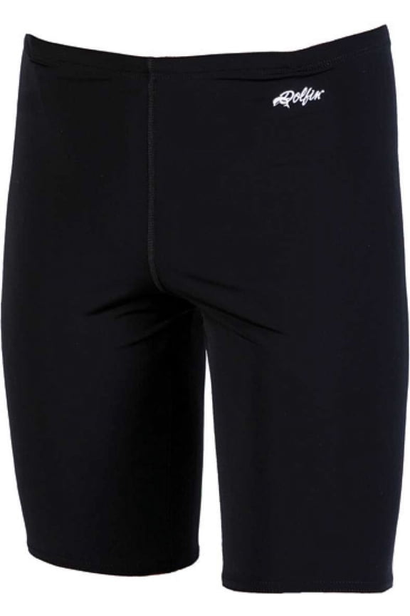 Solid Jammer Lycra Black Size 22