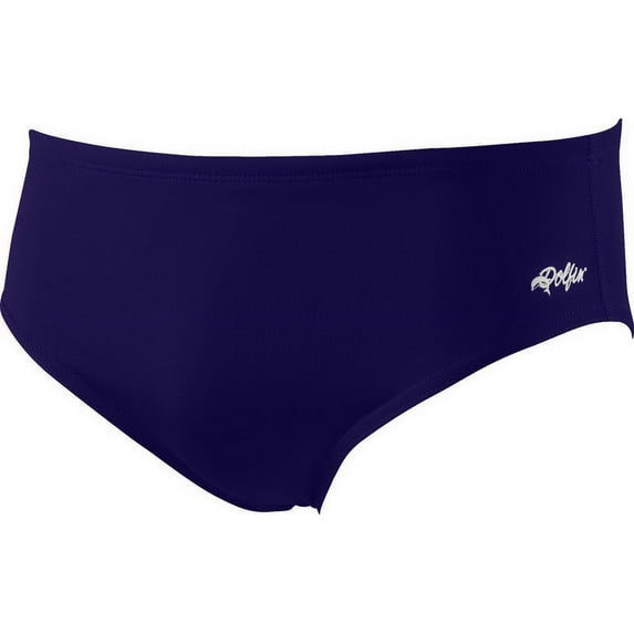 Dolfin Solid Racer Men's Brief Swimsuit in Navy Size 30