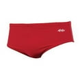 thumbnail image 1 of Dolfin Solid Racer Men's Brief Swimsuit in Red Size 36, 1 of 4