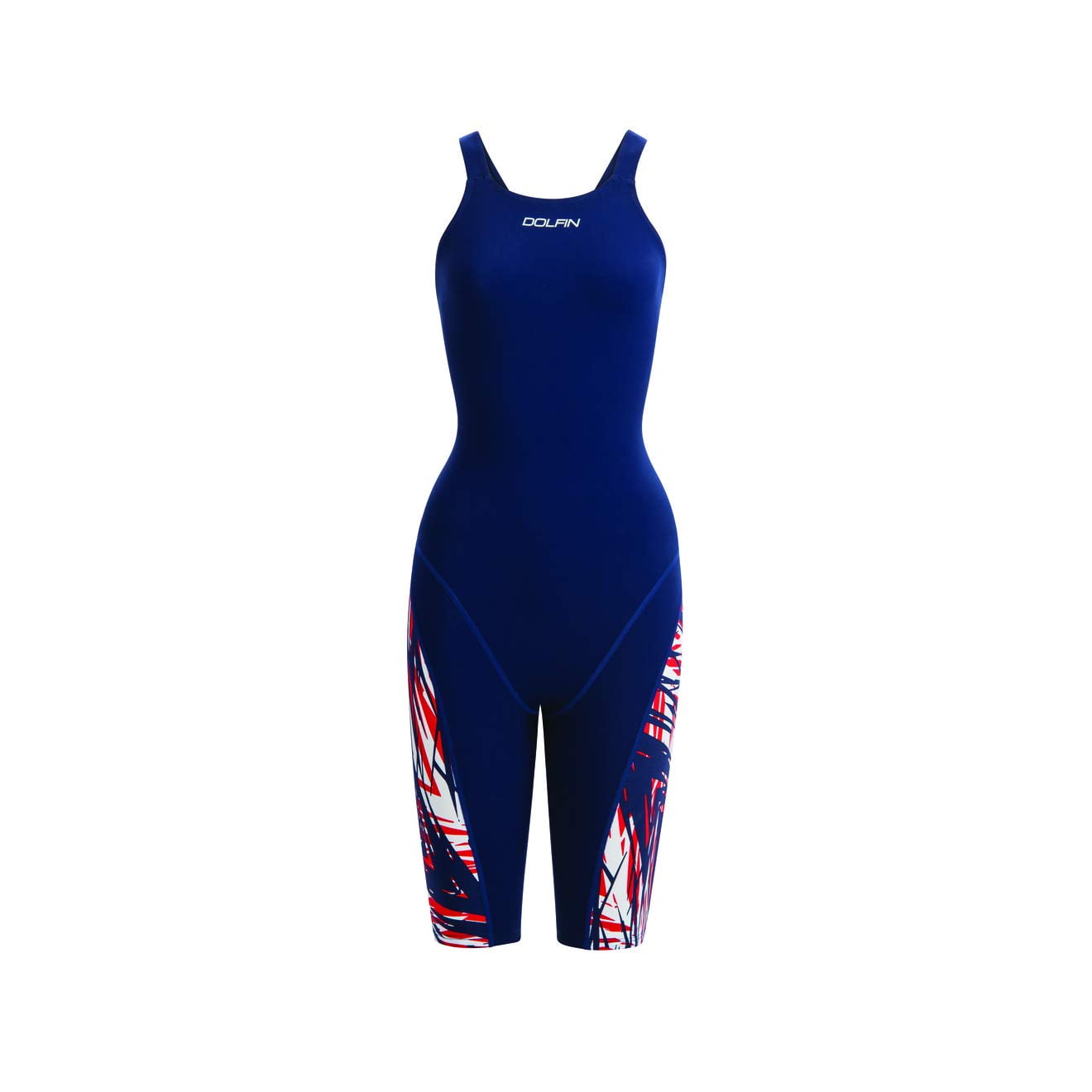 Dolfin Tech Suit Swimsuit FIRSTSTRIKE KNEE Limited Edition Patriotic Navy Size 30 Walmart