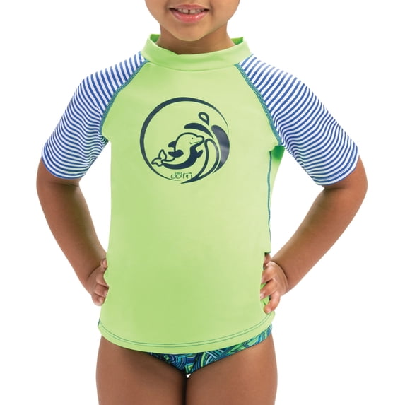 Dolfin Toddler Girls' Color Block Rash Guard