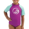 thumbnail image 1 of Dolfin Toddler Girls' Color Block Rash Guard, 1 of 1
