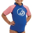 thumbnail image 1 of Dolfin Toddler Girls' Color Block Rash Guard, 1 of 1