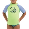 thumbnail image 1 of Dolfin Toddler Girls' Color Block Rash Guard, 1 of 1