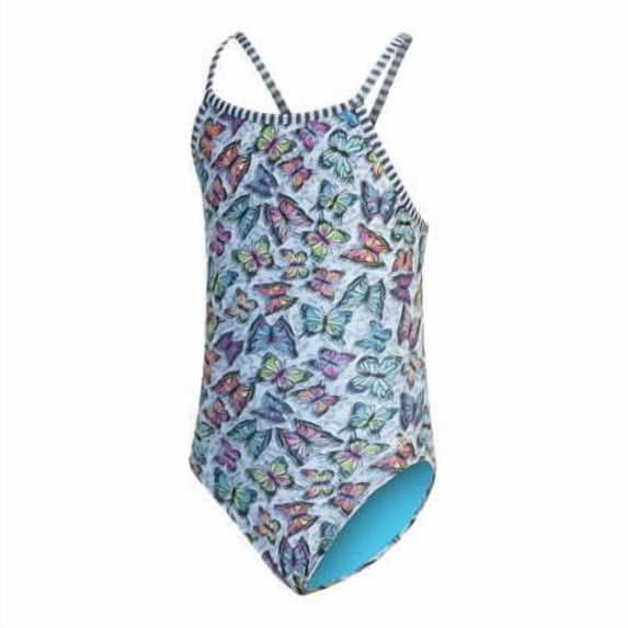 Dolfin Uglies Girl's Off Beat Keyhole Back One Piece Suit