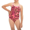thumbnail image 1 of Dolfin Uglies Girls Print 1-Piece in Rawr, Size 14, 1 of 2