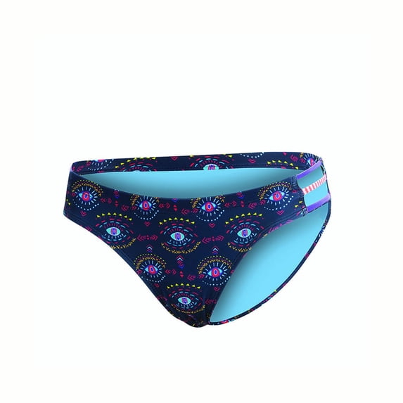 Dolfin Uglies Bikini Bottom REVIBE EYE SPY STRAPPY Navy Size Medium