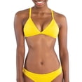 thumbnail image 1 of Dolfin Uglies Revibe Solid Triangle Bikini Top in Canary, 1 of 2