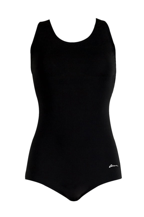 Women's Aquashape Conservative Lap Suit (Black, 26)