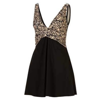 Dolfin Women's Printed Aquashape Wrap Front Swim Dress