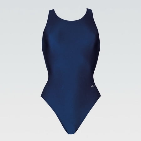 Dolfin Women's Winners Performance Back Solid Swimsuit 30, Navy